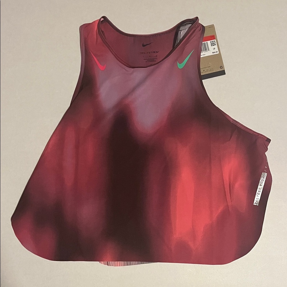 NWT Nike Tank Top Racing Women’s AeroSwift Dri-FIT ADV Cropped multi-colored